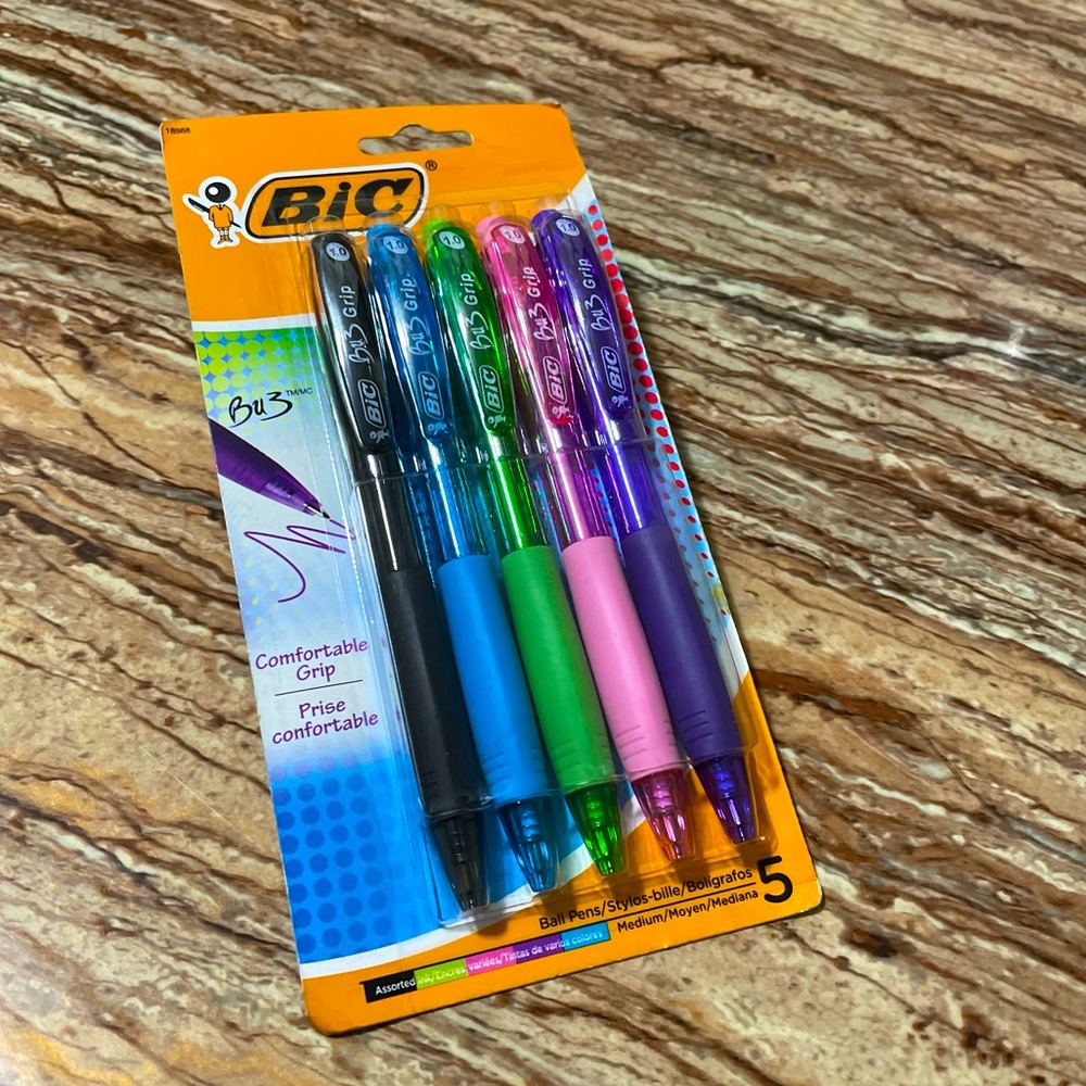 BiC Ink Pens Multicolor (5)pack